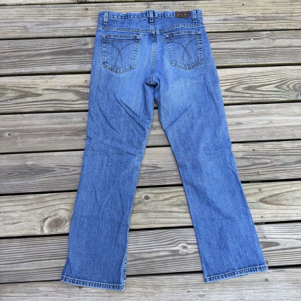 Vintage Calvin Klein Jeans Women's Size 10 Blue Denim Low Rise Bootcut - Picture 6 of 8